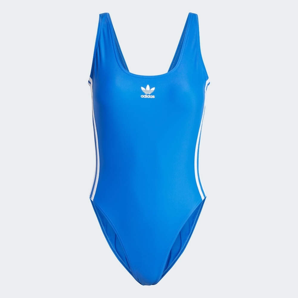 🐋ADIDAS ADICOLOR 3-STRIPES SWIMSUIT SIZE 8 - Picture 4 of 6